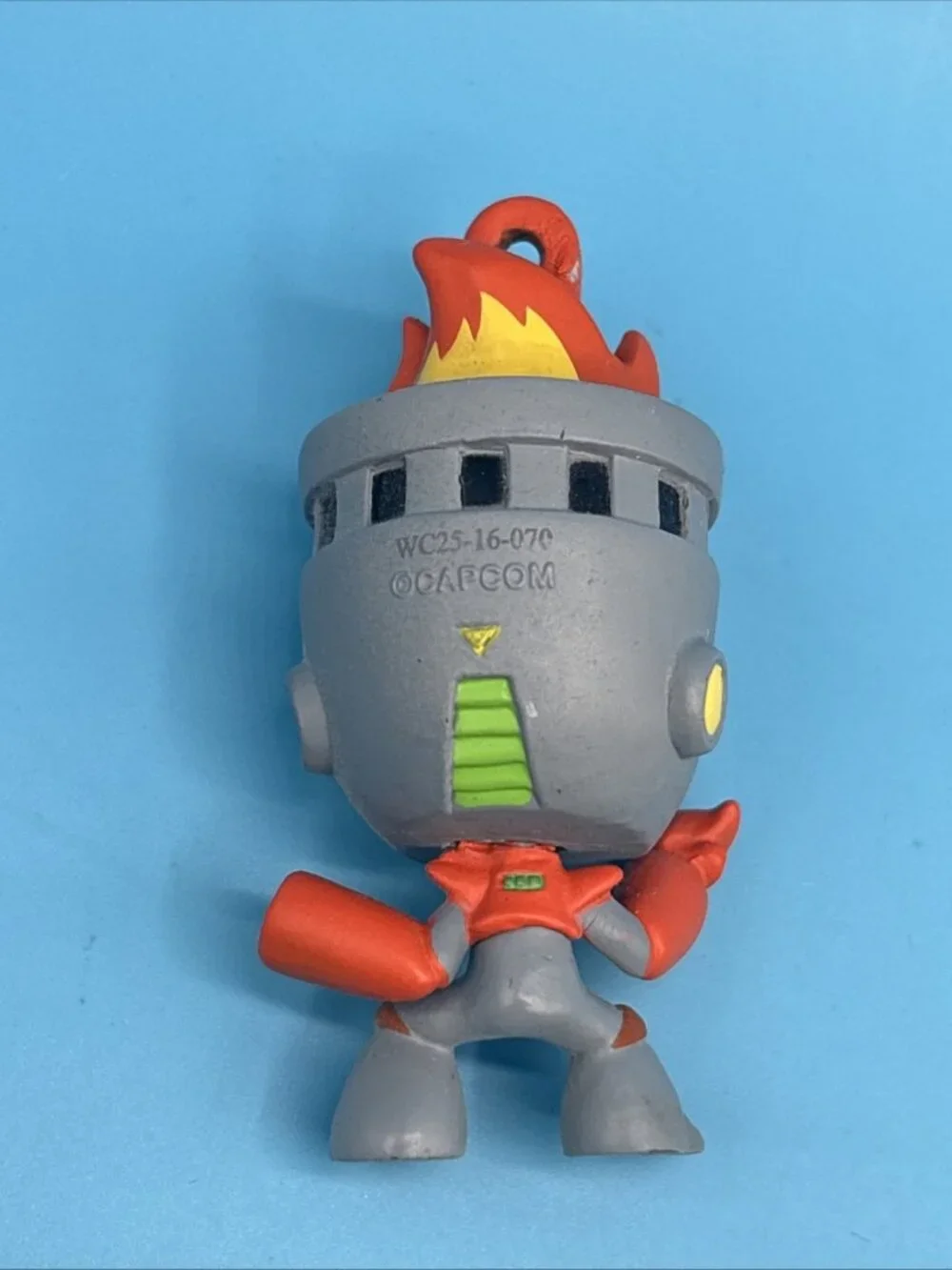 Capcom Rockman Megaman FIREMAN Figural Keychain Key Chain